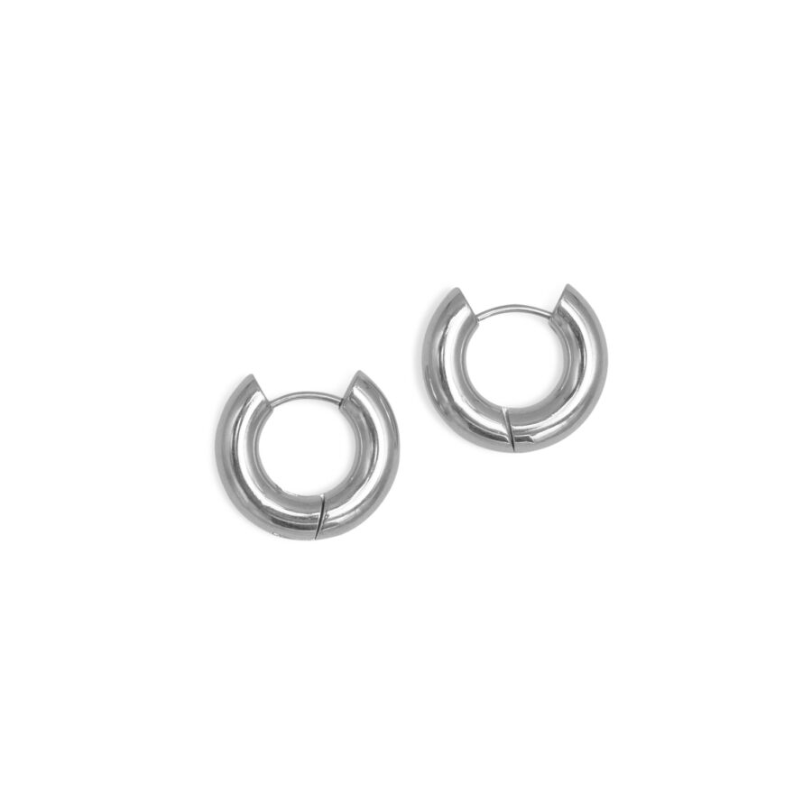 everyday hoops minimal small gold earrings silver