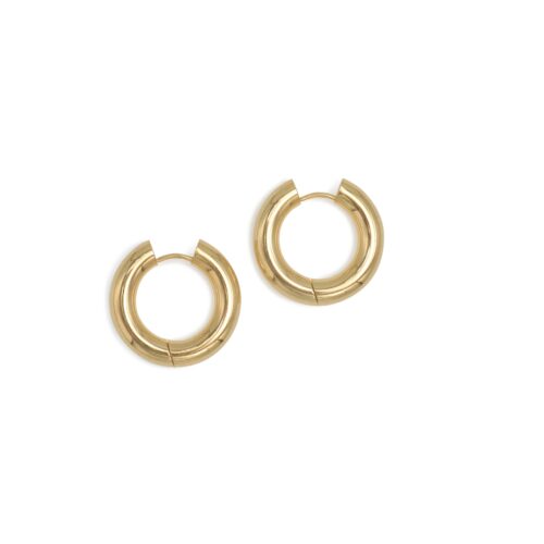 everyday hoops minimal small gold earrings