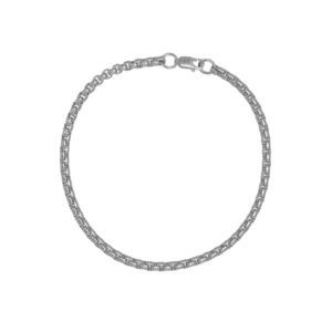 cube link bracelet silver minimal everyday waterproof jewellery unisex