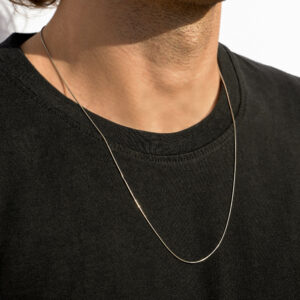 2mm classic silver rounded snake chain