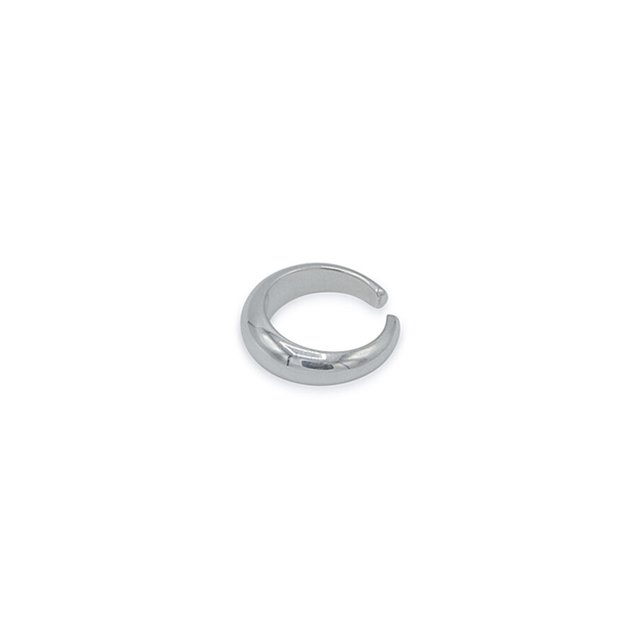 bubble eclipse ring minimal silver round ring
