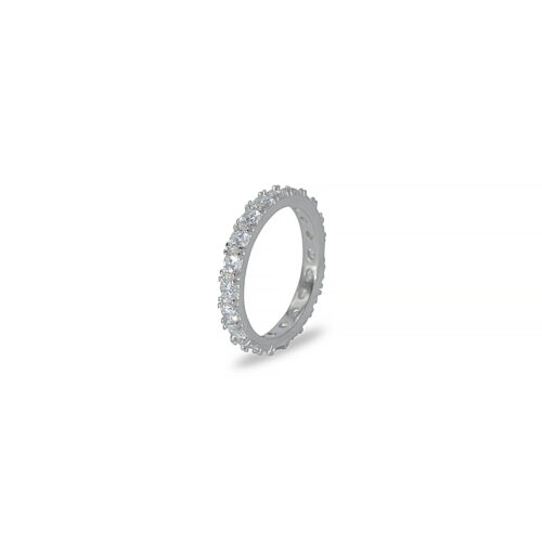 925 sterling silver ring riviera infinity diamond ring