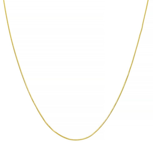 sterling silver rounded necklace gold plated