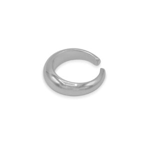 silver handamade minimal round ring